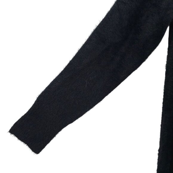 Loft Sweater Fuzzy Womens L Pullover Ribbed Wide Mock Neck Essential Tunic NEW - Picture 14 of 16